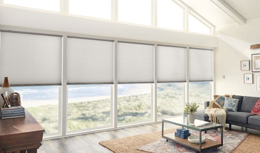 Living Place With Remote Control Blinds